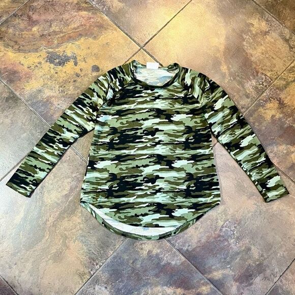 Bobbie Brooks Ladies Soft Camouflage Long Sleeve Top Large - Picture 3 of 8